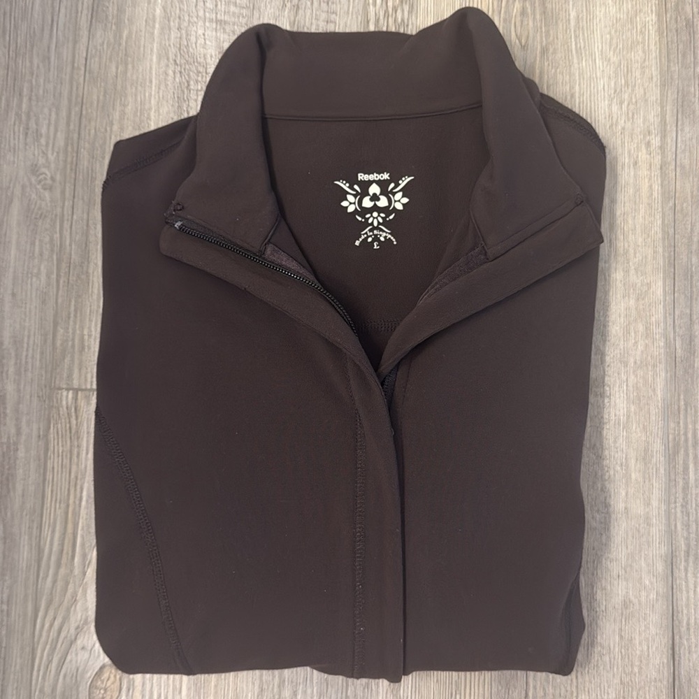 Reebok Brown Utility Jacket with Slim Fit and Long Sleeves